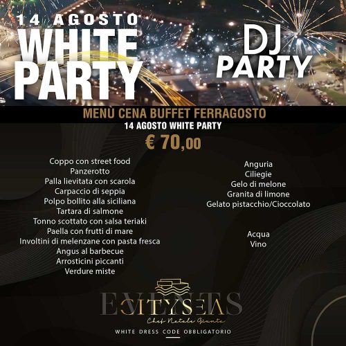 menu cena buffet Ferragosto