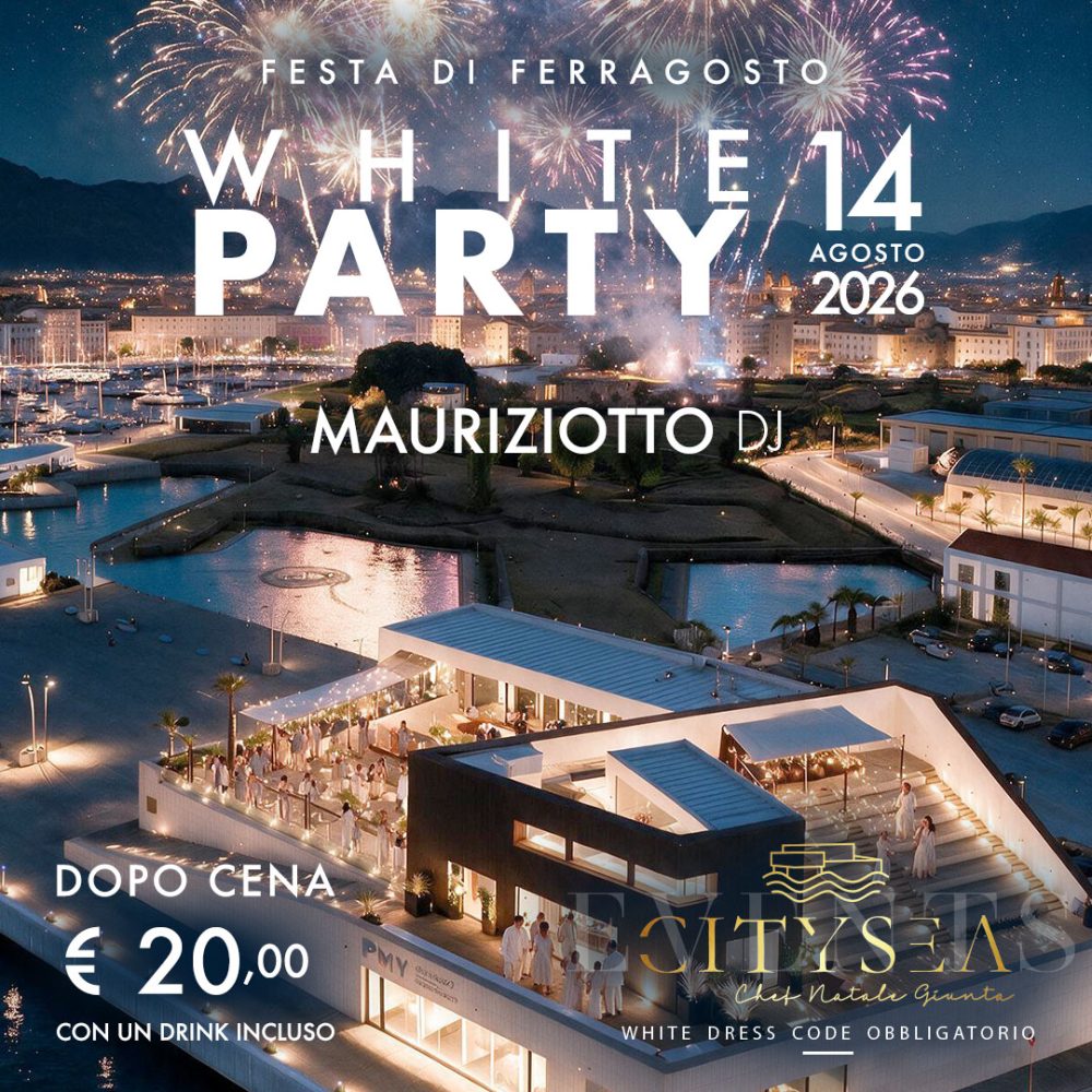 14 agosto 2026 White party Mauriziotto dj